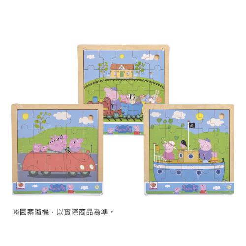 Peppa Pig 粉紅豬小妹 木製小拼圖(圖案隨機)