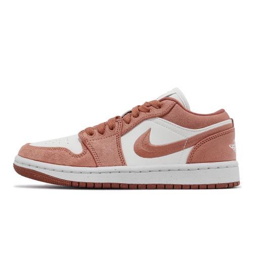 Nike Wmns Air Jordan 1 Low SE 玫瑰粉白女鞋帆布休閒鞋AJ1 FN3722-801