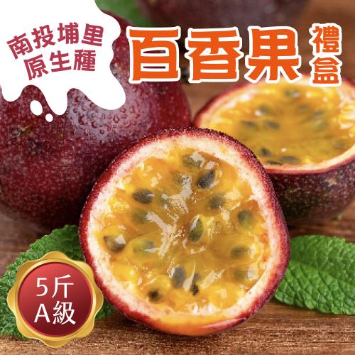 【初品果】南投埔里原生種百香果禮盒A級5斤x4盒