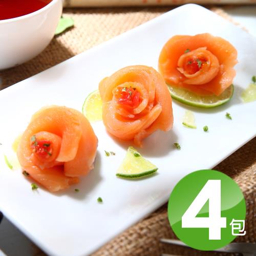 【華得水產】燻鮭鮭魚片4包組(250g/包)