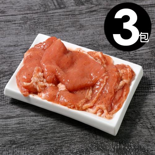 【華得水產】台灣嫩煎里肌肉排3包組(500g/包)