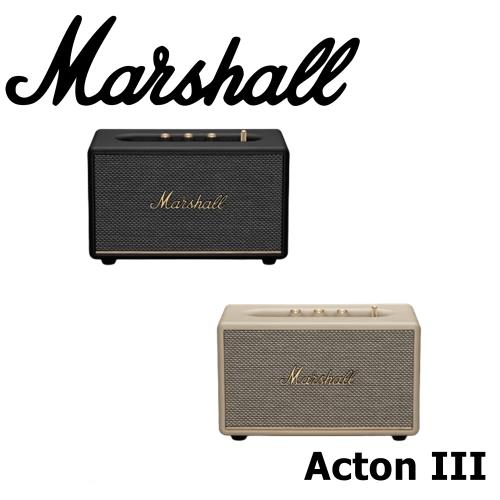 搖滾魂經典Marshall Acton III Bluetooth 三代藍牙喇叭2色動態音量|藍