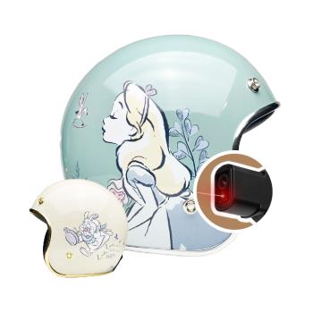 iMiniDV X4C 內建式安全帽行車記錄器 精裝 愛麗絲Alice 復古騎士安全帽(機車用 1080P 攝影機 記錄器 安全帽)