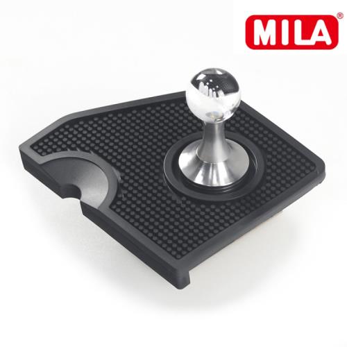 【MILA】水晶球填壓器51mm 銀色(附MILA 梯柱咖啡填壓墊)