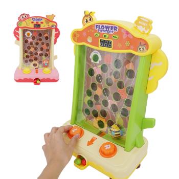 Colrland-聲光音樂益智遊戲機 桌面遊戲機 親子互動接球電動玩具-動物搬運接球
