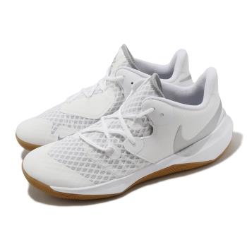 Nike 排球鞋 Zoom Hyperspeed Court SE 男鞋 白 銀 氣墊 室內運動鞋 DJ4476-100