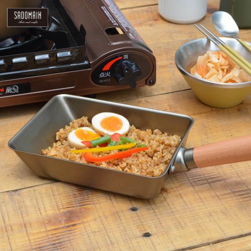 仙德曼 SADOMAIN 五層陶瓷不沾台南鐵器玉子燒鍋15cm