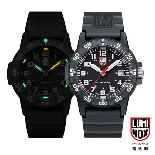 LUMINOX 雷明時SEA TURTLE 0300海龜系列腕錶-黑x白時標/39mm A0301