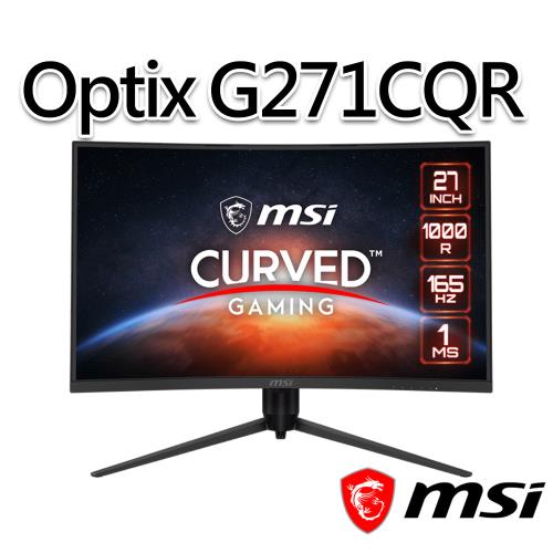 msi微星 Optix G271CQR 27吋 曲面電競螢幕