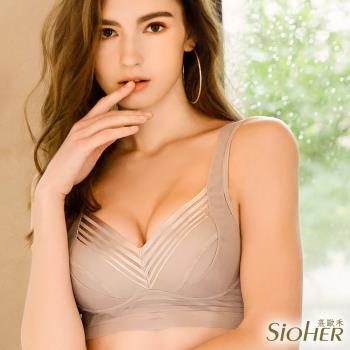【SiOHER 熹歐禾】單件組 韓國薄翼超提託美胸無鋼圈內衣(性感內衣/女內著/無痕內衣/冰絲內衣)