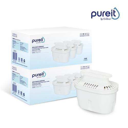【Unilever 聯合利華】 Pureit 2.5L免安裝桌上型瞬熱濾淨飲水機CC3010濾芯6入組