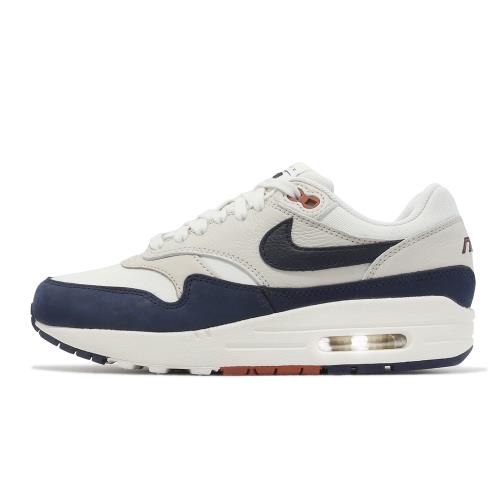 Nike 休閒鞋Wmns Air Max 1 LX 女鞋男鞋米白深藍Obsidian 氣墊復古