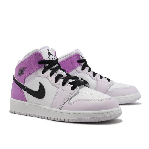 Nike Air Jordan 1 Mid GS 葡萄紫Barely Grape 女鞋大童鞋AJ1