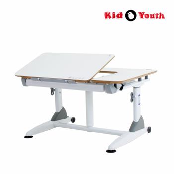 【Kid2Youth 大將作】兒童人體工學氣壓升降書桌 寬100cm G6C+XS (2022年新款-MDF板)(臺灣製/學習書桌/國小書桌)