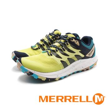 MERRELL(女)ANTORA 3 GORE-TEX防水輕量越野健行鞋 女鞋-亮黃藍