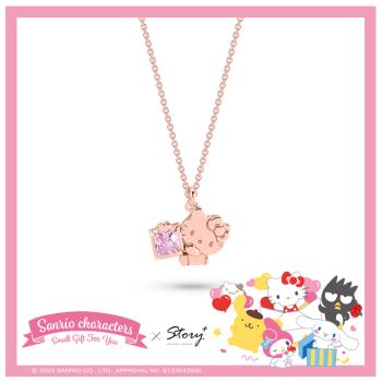 STORY 故事銀飾-Small Gift for U系列-Hello Kitty 凱蒂貓禮物純銀項鍊