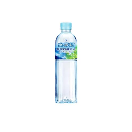 【福利品】水事紀 麥飯石礦泉水600ml 24入/箱