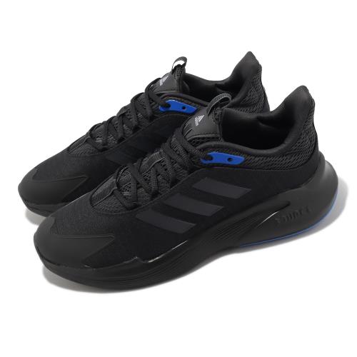 adidas 慢跑鞋 Alphaedge + 男鞋 黑 藍 緩震 Bounce 入門款 運動鞋 愛迪達 IF7298