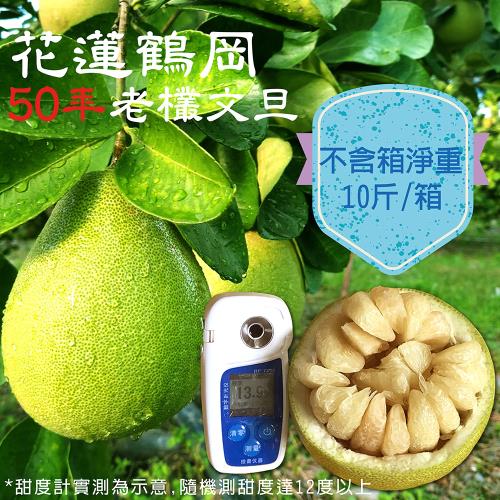 【花蓮鶴岡】54年五星級天河老欉文旦10斤不含箱淨重(10斤裝/箱)