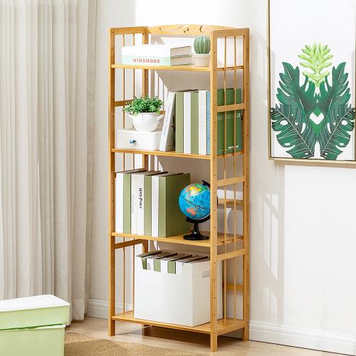 HappyLife 楠竹多功能開放式書架 四層50公分 Y10427