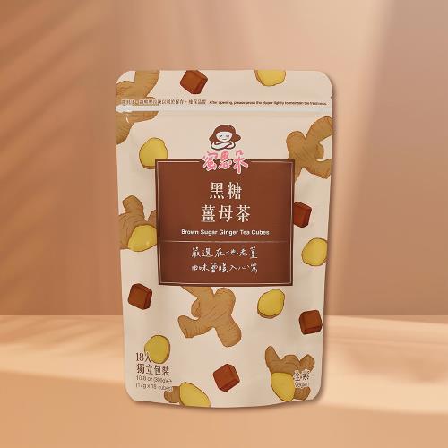 【蜜思朵】黑糖薑母茶(17gx18入/袋)｜黑糖茶磚