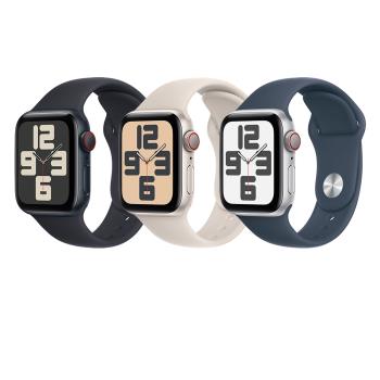 APPLE Watch SE2 LTE 44mm 鋁金屬錶殼配運動型錶帶 (S/M)