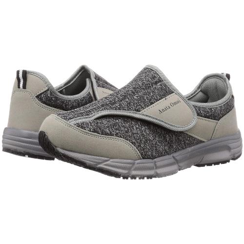 日本Anata Omoi 灰色 展翅魔法鞋(男) 大單面展開 易穿脫 樂齡寬楦健走鞋ME2916