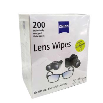 德國蔡司ZEISS Lens Wipes專業鏡片(鏡頭) 拭鏡紙 可擦拭 200入／盒 適精密顯微鏡~相機鏡頭清潔保養