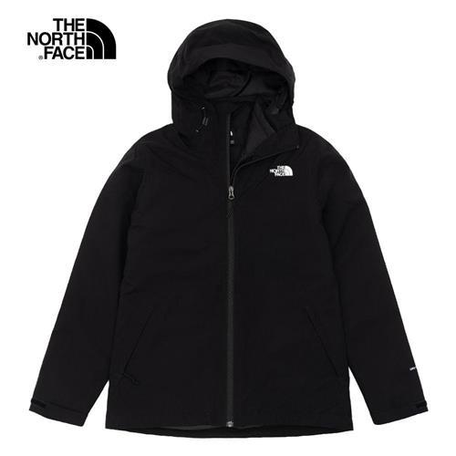 The North Face 北臉 女裝 兩件式連帽外套 3效能 防水 防風 黑【運動世界】NF0A5B1XJK3
