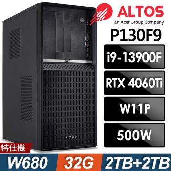 Acer Altos P130F9 (i9-13900F/32G/2TB+2TB SSD/RTX4060Ti-8G/W11P)