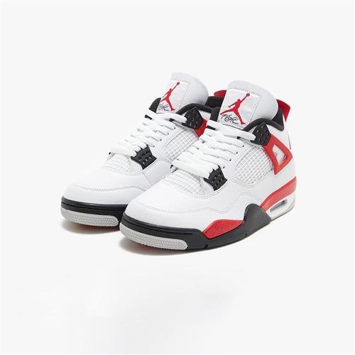 Nike Air Jordan 4 Retro 大童經典紅喬丹AJ4 經典運動休閒鞋408452-161