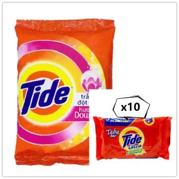 【Tide】洗衣粉-含Downy(350g)*20+洗衣皂(125g)*10
