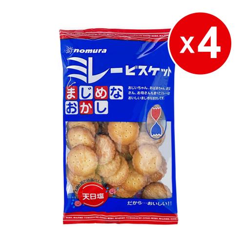 即期品-【野村】美樂小圓餅(120g/包)共4包組