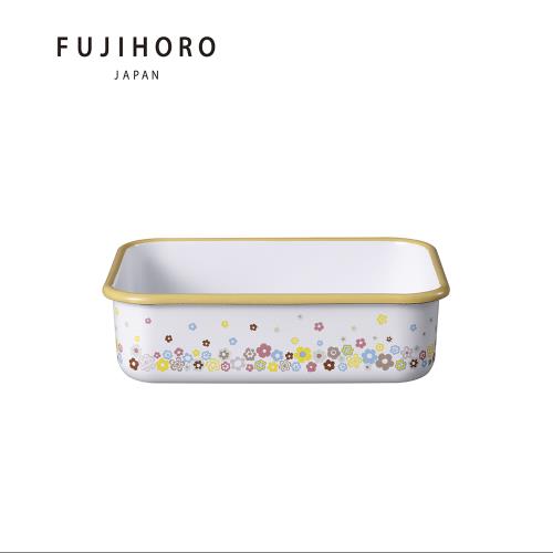【富士琺瑯FUJIHORO】鳴海系列琺瑯烘焙保鮮盒淺型-L
