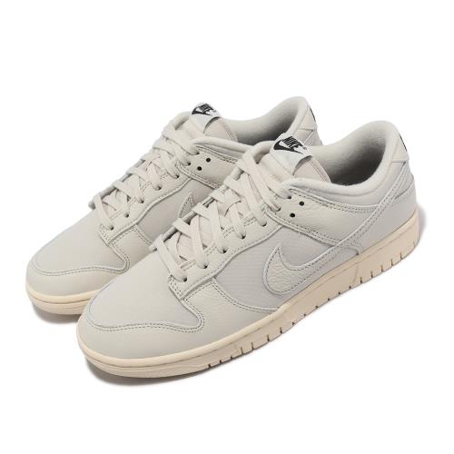 Nike 休閒鞋Dunk Low Retro PRM 男鞋米灰奶油底帆布皮革DZ2538-100