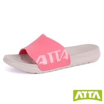 【ATTA】 動態調節★5D動態足弓均壓拖鞋-桃色
