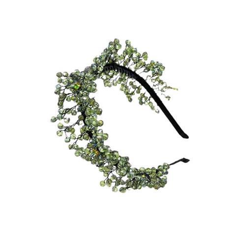 【巴黎精品】髮箍水晶髮飾-手工編織輕奢流蘇女飾品a1da42