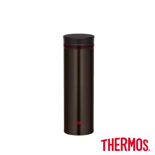 【THERMOS膳魔師】超輕量 不鏽鋼真空保溫杯0.35L咖啡色(JNO-351-ESP)