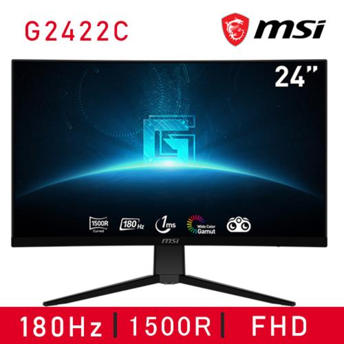 【微星】G2422C 24型 1500R 180Hz曲面電競螢幕