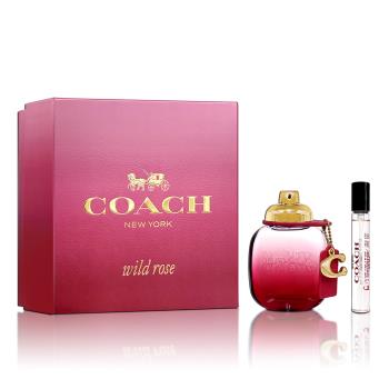 COACH Wild Rose 曠野玫瑰女性淡香精 50ML禮盒(淡香精50ML+噴式隨身瓶7.5ML)