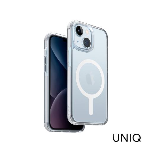 UNIQ iPhone 15 Combat 四角強化軍規磁吸防摔三料保護殼-白