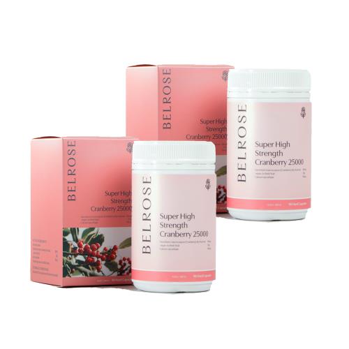 澳洲Belrose 頂級蔓越莓膠囊(2入組 90顆/瓶) 即期品-2025年11月到期