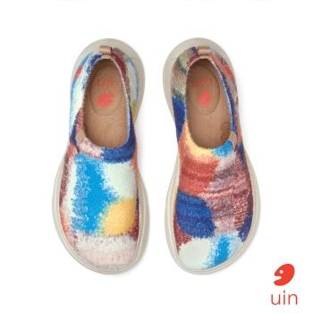 uin西班牙原創設計 女鞋 斑斕鸚鵡彩繪休閒鞋W1710965