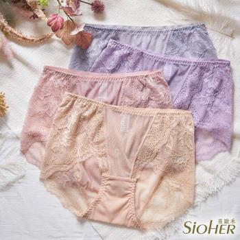 【SiOHER 熹歐禾】5件組 禁慾地帶中腰內褲(蕾絲內褲/無痕內褲/女內著/女內褲)