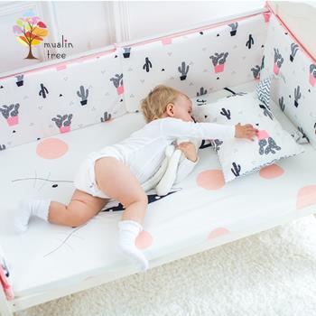 Colorland-Muslintree-嬰兒床加厚防撞床圍寶寶防摔床墊