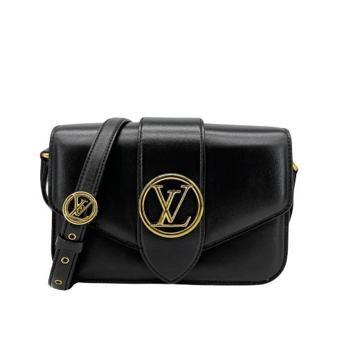 二手品Louis Vuitton Pont 9 牛皮斜背包(M55948-黑)|會員獨享好康折扣