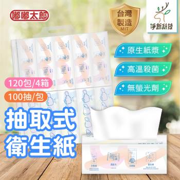 【淨新】抽取式衛生紙(120包/4箱) 抽式衛生紙 MIT台灣製 衛生紙 面紙