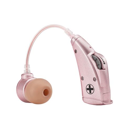 Mimitakara 耳寶助聽器 電池式耳掛型助聽器 6B78 晶鑽粉 助聽器 輔聽器 耳掛式助聽器