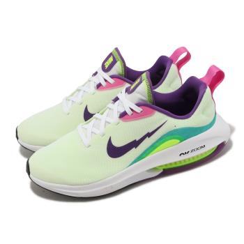 Nike 慢跑鞋 Air Zoom Arcadia 2 SE GS 大童鞋 女鞋 白 紫 氣墊 運動鞋 FB2356-100