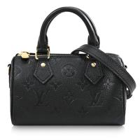 Louis Vuitton LV M82450 Nano Speedy 小牛皮壓紋迷你波士頓包.黑